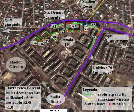 harta zona retea rece