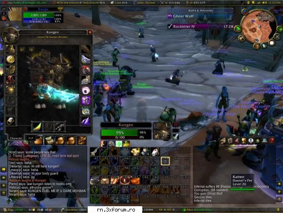 server wow the burning crusade -7- iulie 2007 plictiseam intrat charul lui kaze blizz ... cand omfg