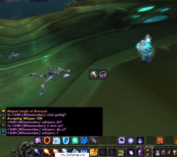 asa...iata in continuare cum faimosul ma ameninta ca raman fara gm server wow - the burning crusade