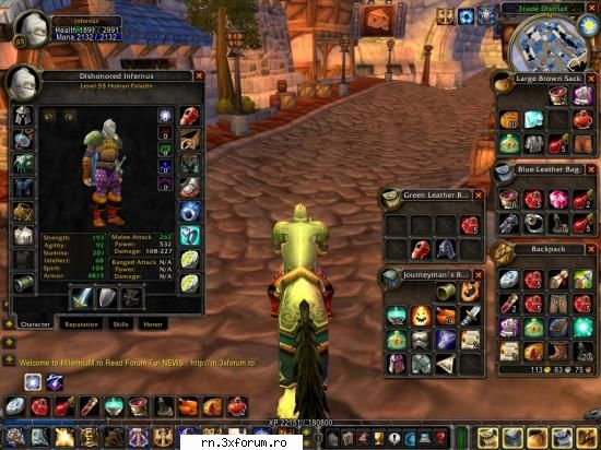 server world warcraft ianuarie 2007 deci oara cand pierd caracteru( infernus ).ce draq pierdut shi