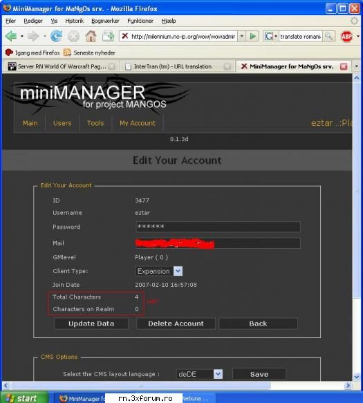 All my characters are gone! - Once again, sorry for the english but i'm danish - Server RN  World Of Warcraft