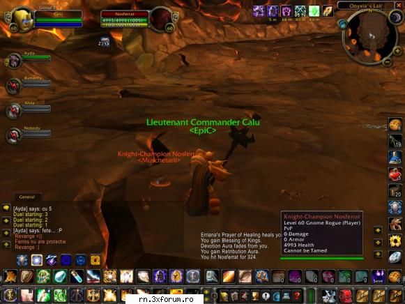 Amintiri din...old Millenium :) - Jucam golf cu Ony,cu Nosferrat pe post de minge - WoW MilenniuM Reborn