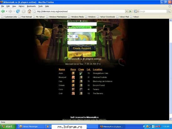 Calu buguit - a doua oara - hai sa mai pun si eu nijte sare pe rana ....dar - Server RN  World Of Warcraft