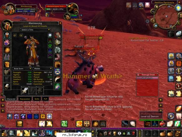 Crit-uri Record - nu stiu cat da paladinu crit pe white da eu atat - WoW MilenniuM Reborn