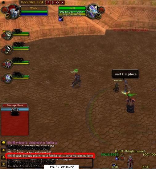 E fenomenal de penal - uitati cu ce limbajk vb kniff in - Server RN  World Of Warcraft