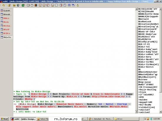 POZE cu si de la USERI..!!! - Partea I - My channel @ QuakeNet ... #idLe-Design ;) - P o z e