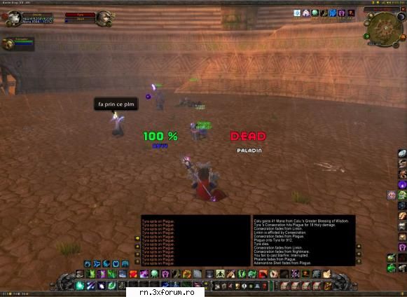 Plictiseala mare - sti ff bine ... cand e vb de tankat vin cu night - Server RN  World Of Warcraft