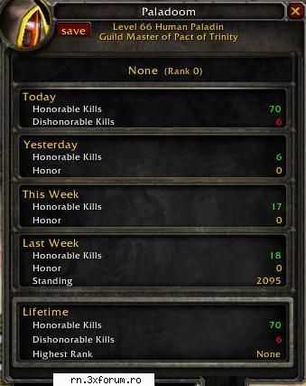 PvP "Most Wanted on MilenniuM" - am lipsit azi :((... sorry A - PvP events - World Of Warcraft