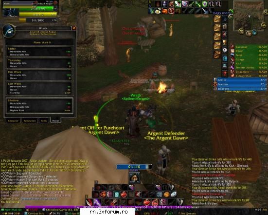 PvP "Most Wanted on MilenniuM" - Scz pt dublu post... 186 kills mai - PvP events - World Of Warcraft