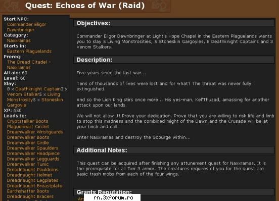 Quest Tier3 - MERGE - - cititi cu atentie cum trebuie facut q, ca nu vb - Server RN  World Of Warcraft