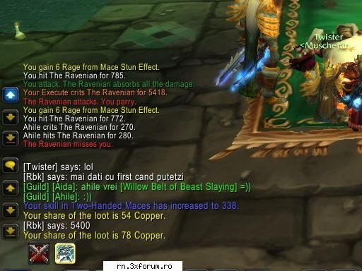 ..:: Recorduri in joc ::.. - scuce de post dublu da nu se vede shit in ss u - Server RN  World Of Warcraft