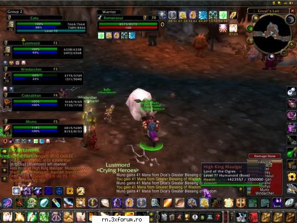 ..:: Recorduri in joc ::.. - Nenea Maulgar in poly...Propun record pt cea mai - Server RN  World Of Warcraft