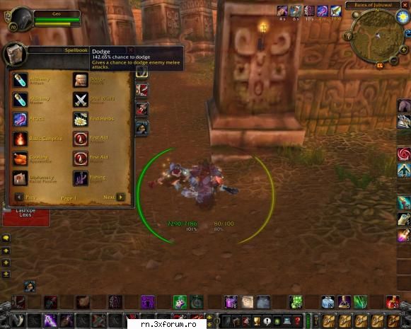 ..:: Recorduri in joc ::.. - Beat this, fara buffs: 142,65 dodge chance. WOOOOW - Server RN  World Of Warcraft