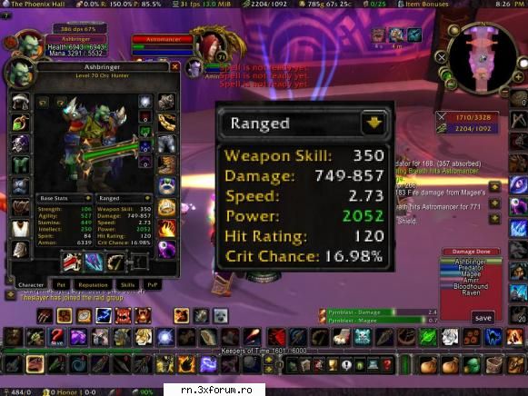 ..:: Recorduri in joc ::.. - 2k ranged attack power :D - Server RN  World Of Warcraft