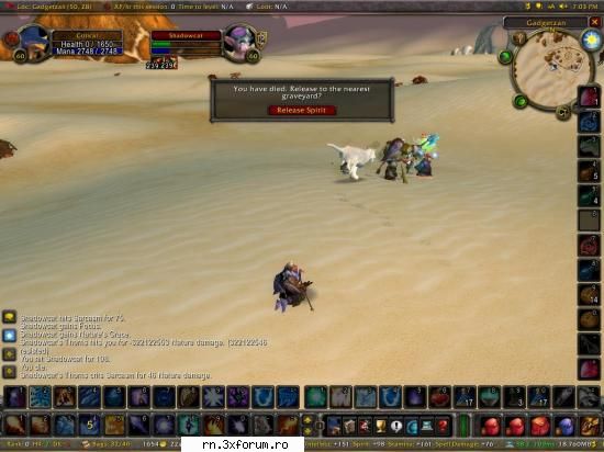 ma duc in un druid elf de 60 female.. numit 1min il intalnesc iar si imi da 322122553 dmg cu cum e
